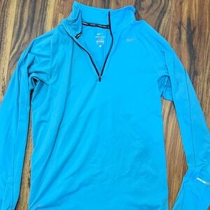 Nice Blue Quarter-Zip Top